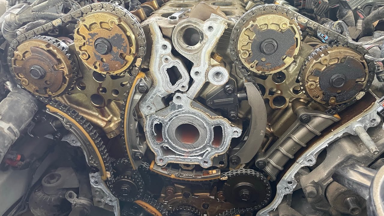 Разборка ГРМ Cadillac 3.6