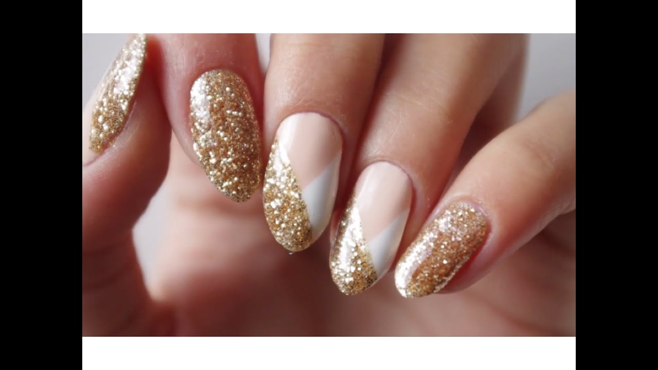 Nail Art Facile : Des Paillettes♡