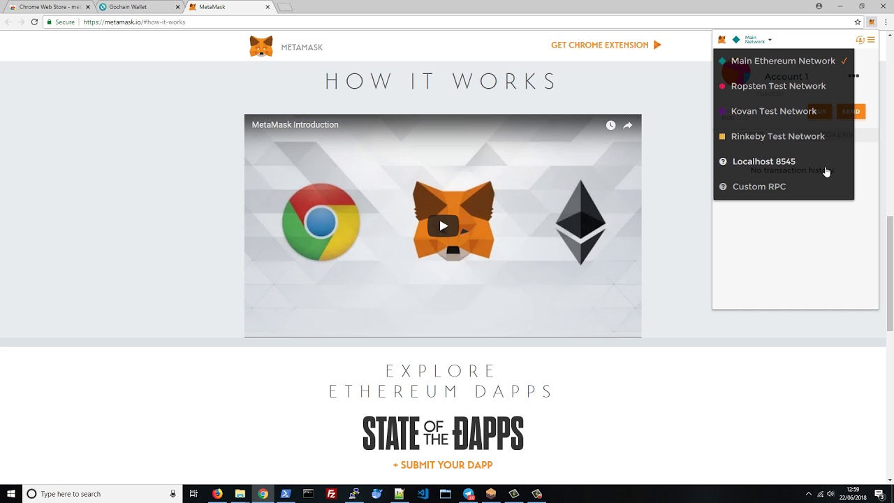 Кошелек Gochain, добавьте закрытый ключ в Metamask