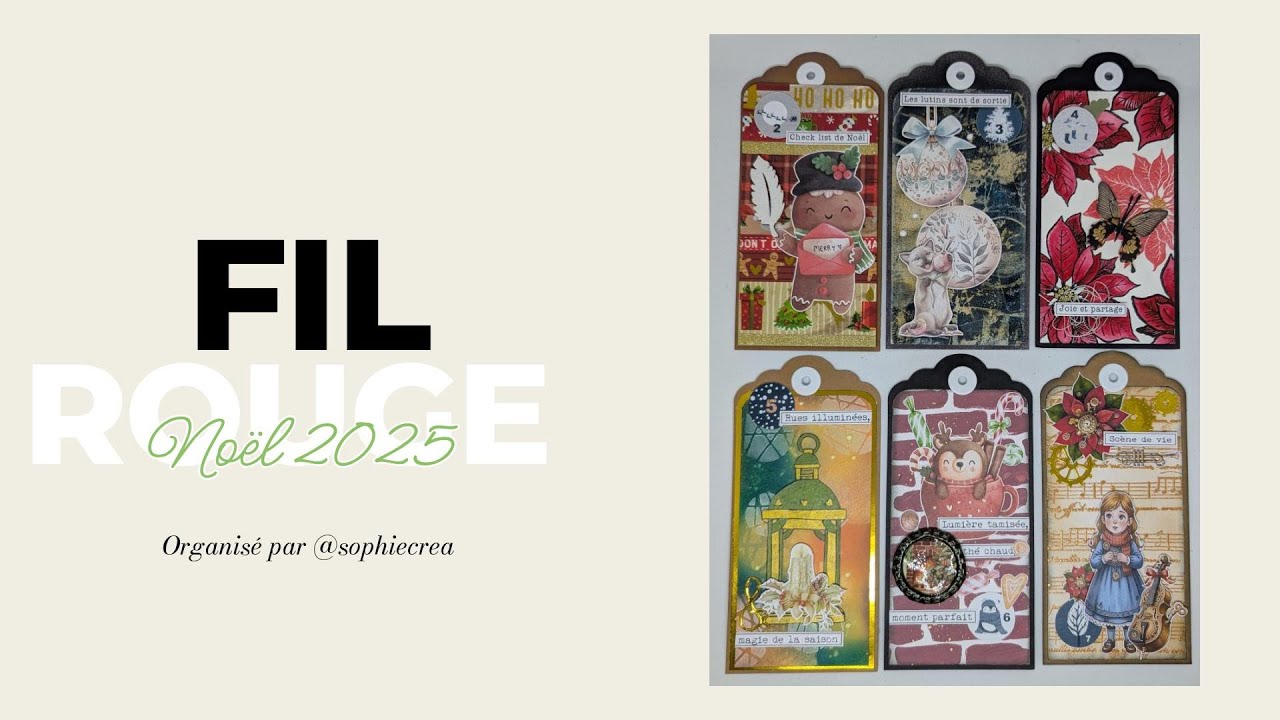 Étiquettes de Noël DIY pour un calendrier de l'avent original