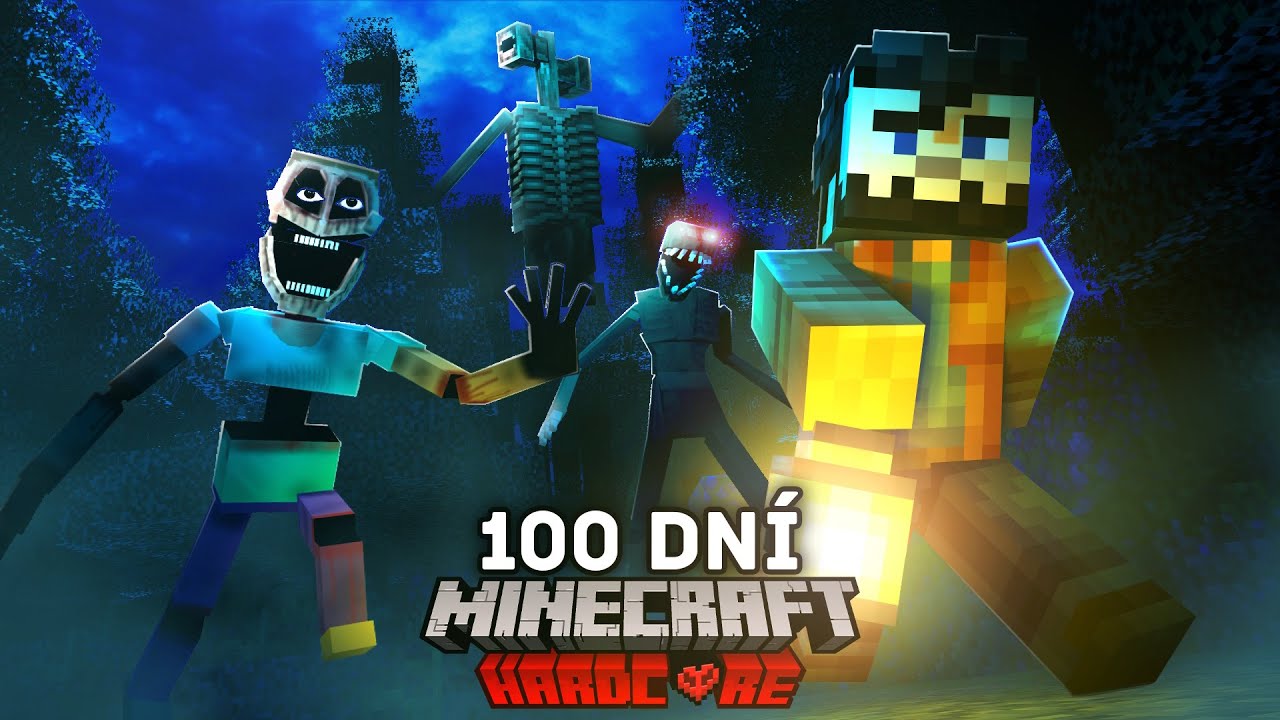 Přežil jsem 100 dn&iacute; v HOROROV&Eacute;M Minecraft Hardcoru!