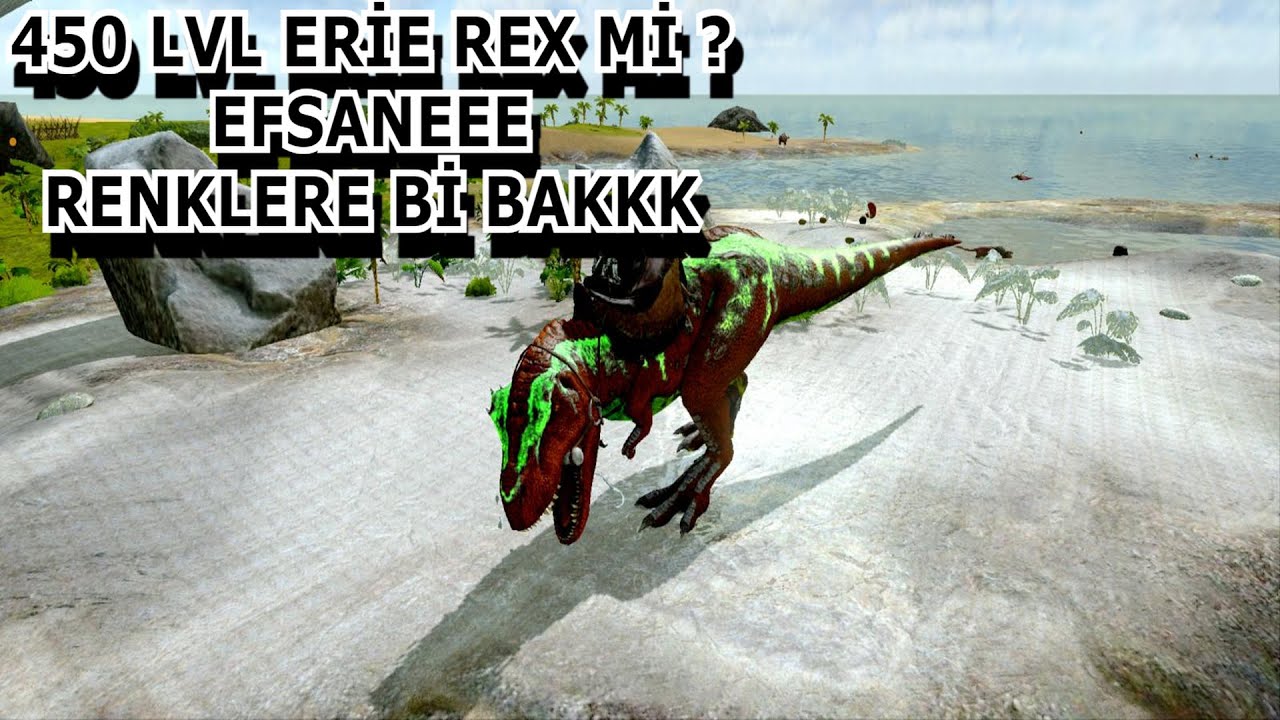 450 LVL ERİE REX Mİ ? EFSANEEE | Ark Mobile Türkçe | 450 Lvl Erie Rex tameledim | Öğretici Brutal