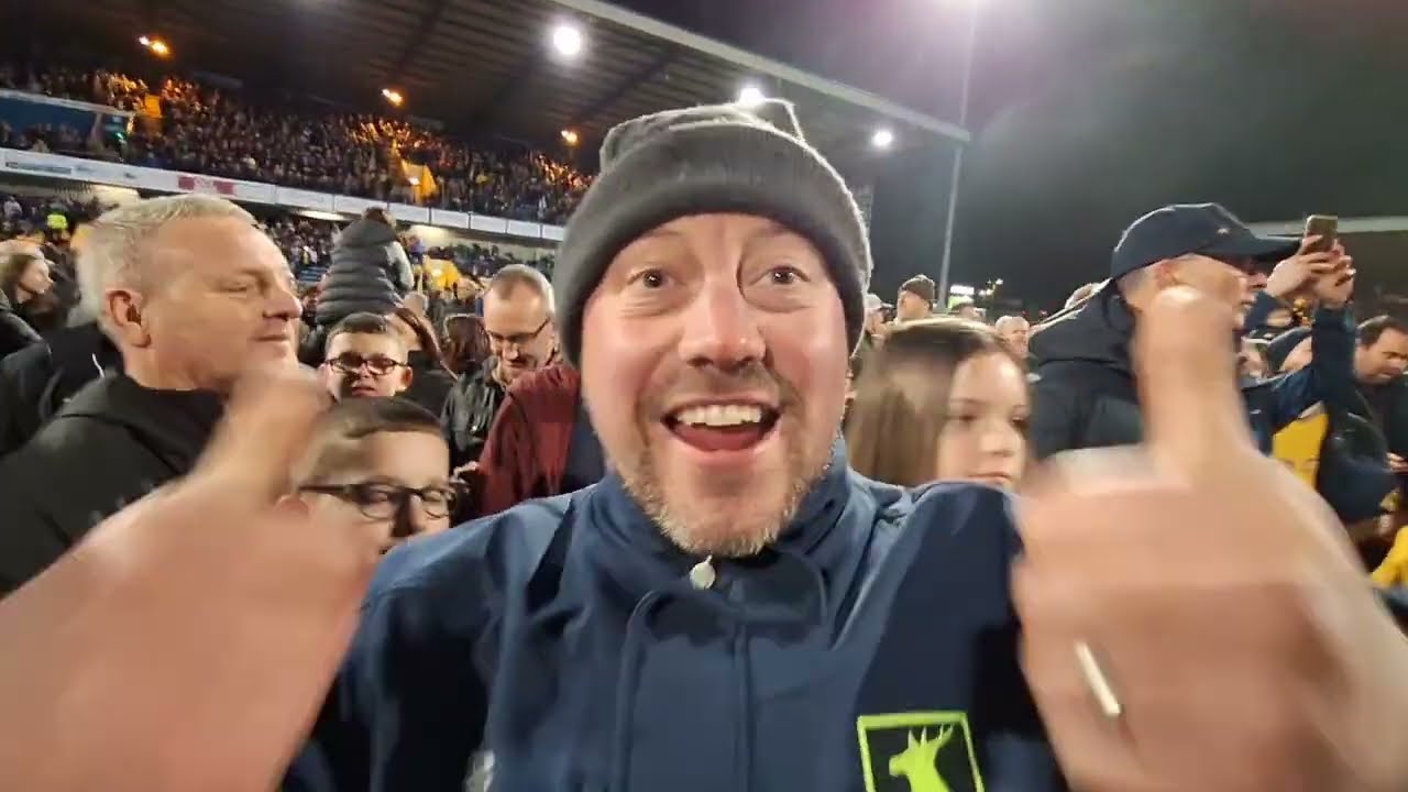 Mansfield promotion party on the pitch!