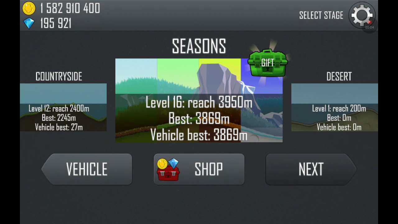 Hill climb racing big finger fully upgraded in seasons