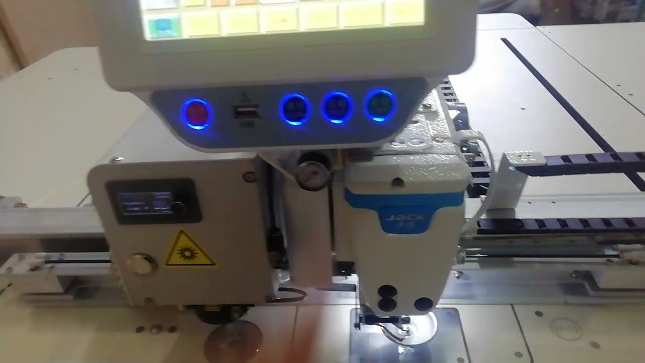 Пробное шитье на швейном автомате JACK MS 100 A