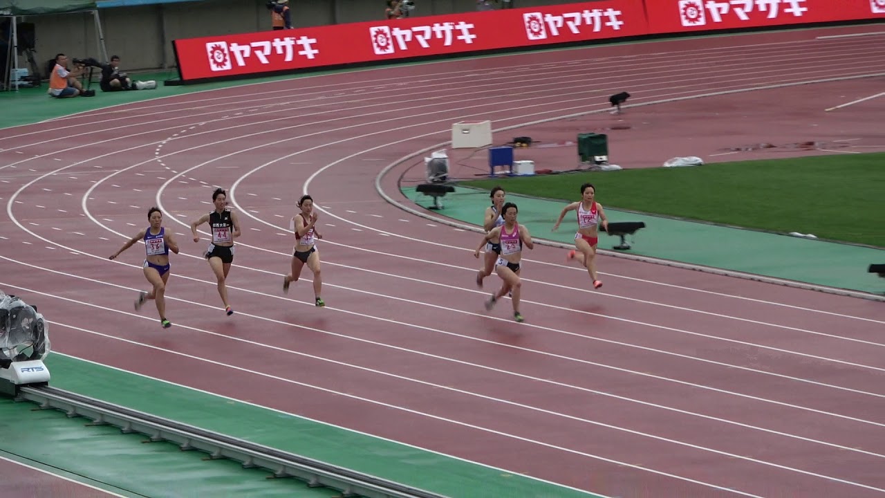 women's 200m heat3 Ami Saito 24.22(-0.4) 2019 nat'l champ 齋藤愛美