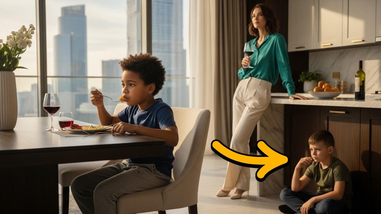 Elle donnait des restes à l’orphelin tandis que son fils mangeait du steak — jusqu’au juge