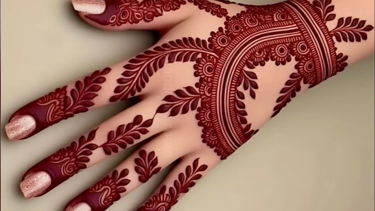 Eid Special Beautiful Gol Tikki Mehndi Design | Simple Arabic Heena Design For Back hand |Eid mehndi