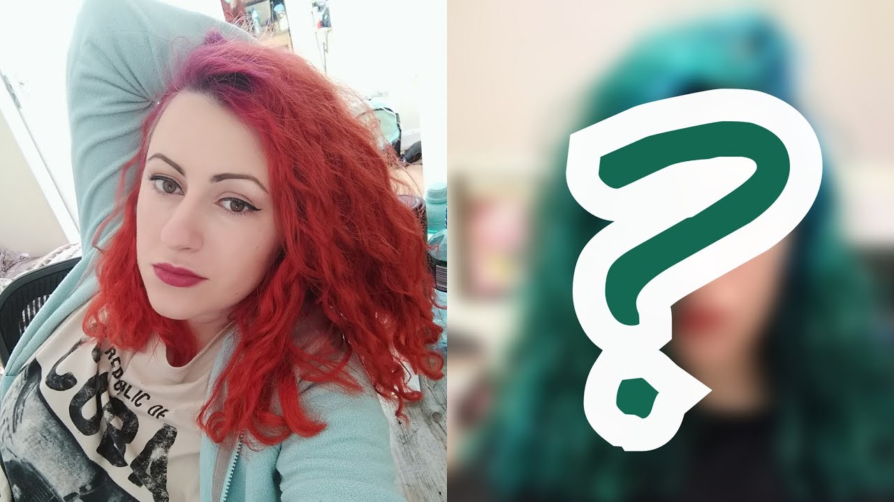 Hair Transformation - FROM RED TO TURQUOISE / At home / NO BLEACH