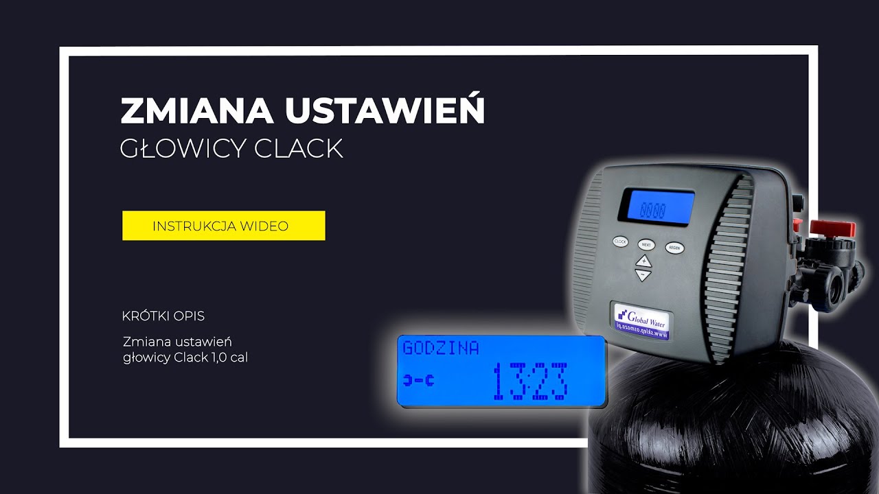 Zmiana ustawień głowicy Clack
