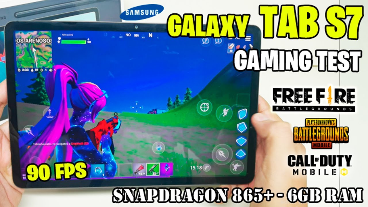 Galaxy TAB S7 2020 en Perú: Gaming Test - FORTNITE, FREE FIRE, PUBG y COD (Snapdragon 865+)