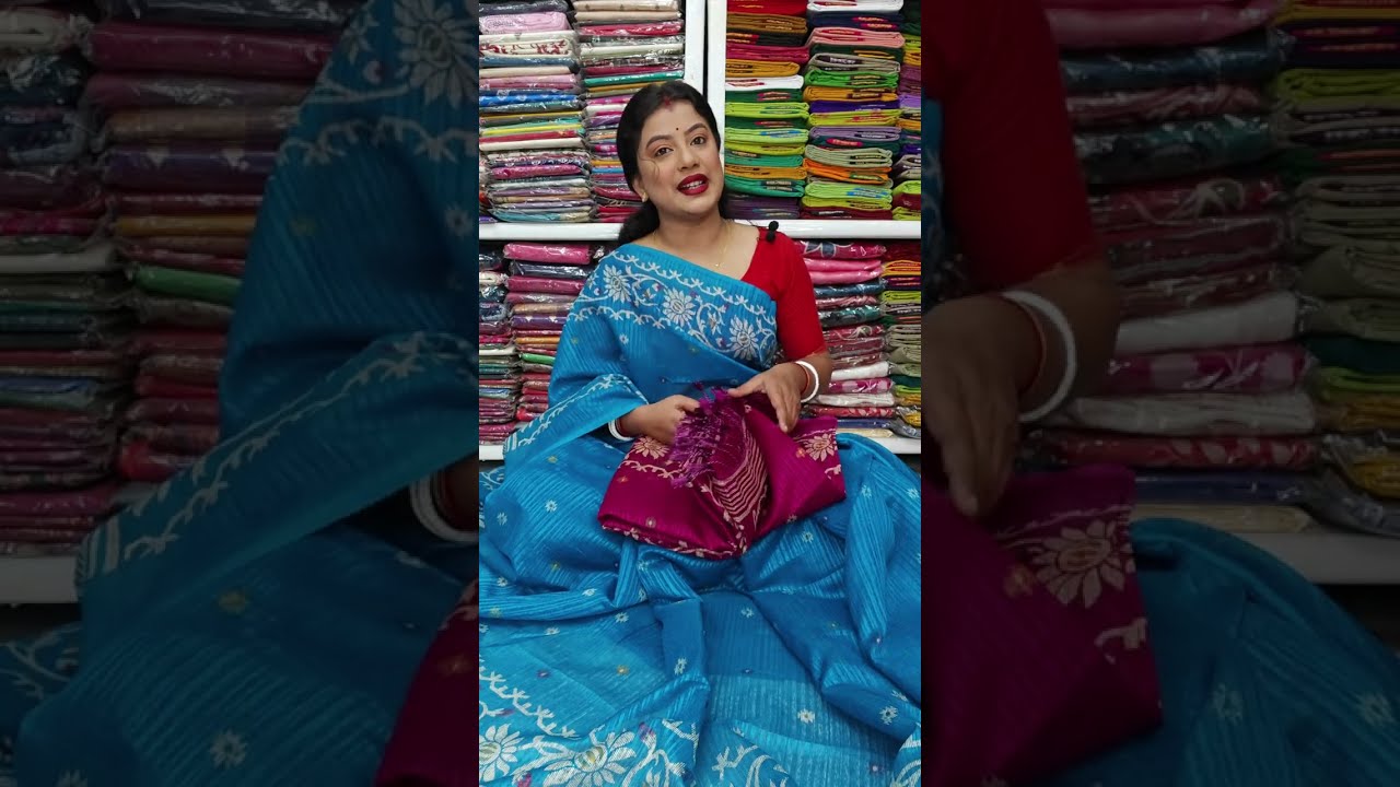 Matka Silk Saree Live || Mom Batik Saree || Trending Tussar Silk Saree Live