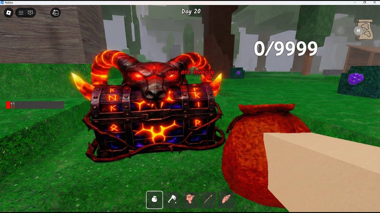 The New DEMON  CHEST in 99 Nights in The Forest ROBLOX