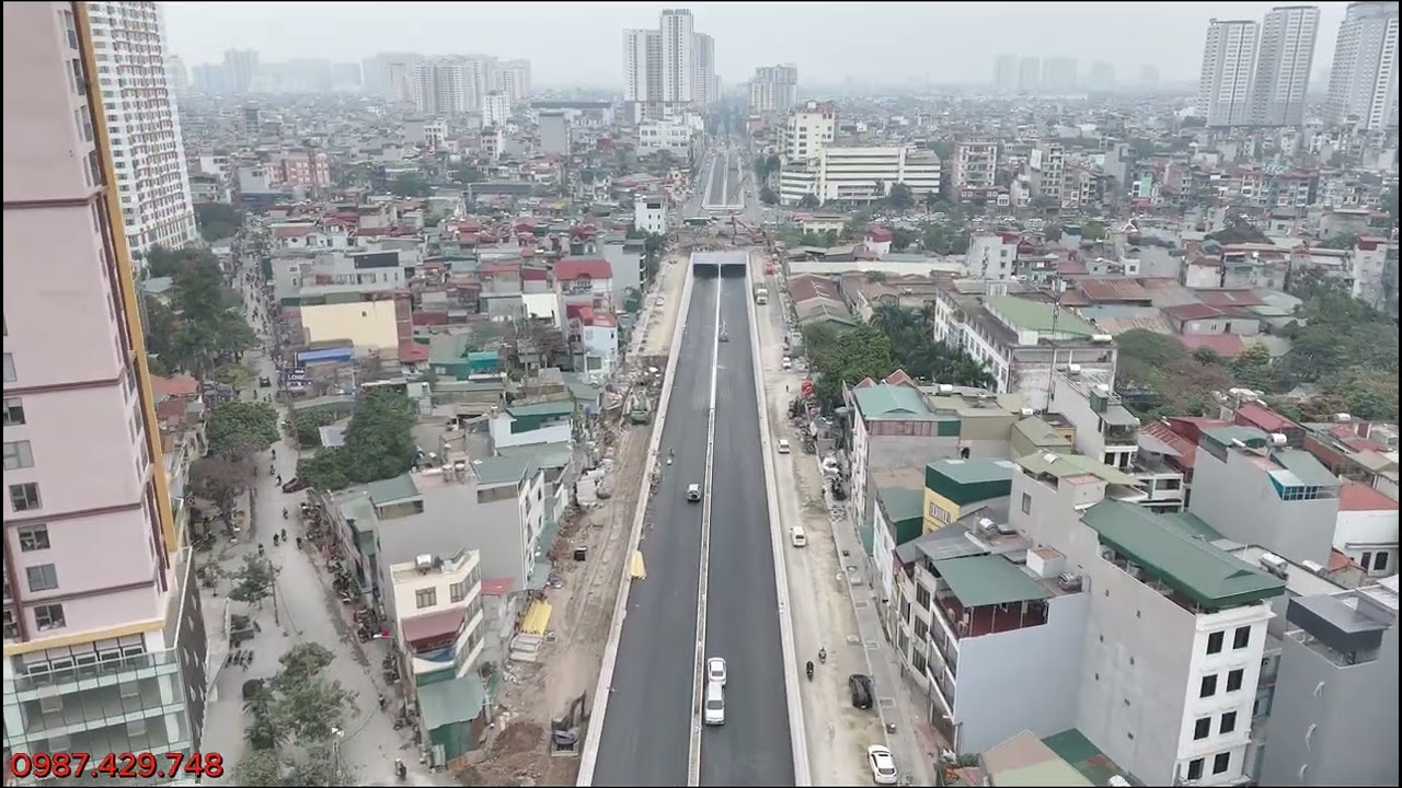 Toàn cảnh Vành đai 2,5 đoạn Đầm Hồng - QL1A và hầm chui Kim Đồng - Giải Phóng trước ngày thông xe