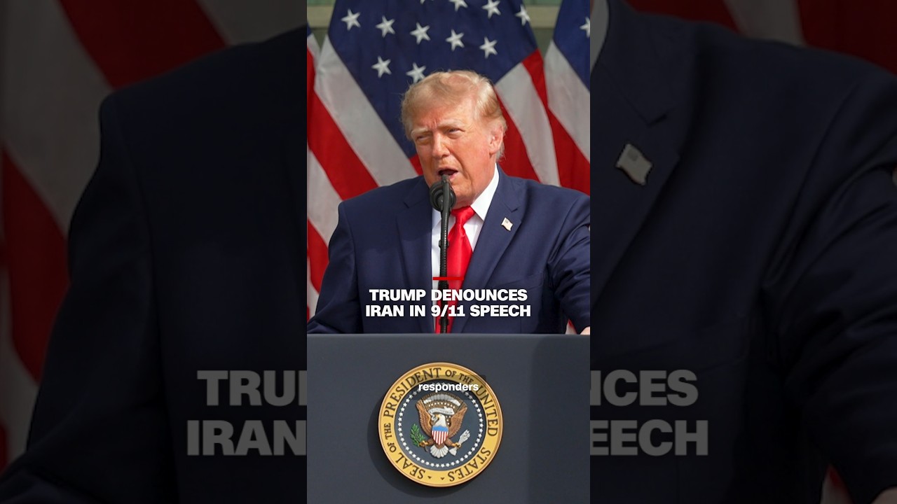 Trump denounces Iran in 9/11 speech