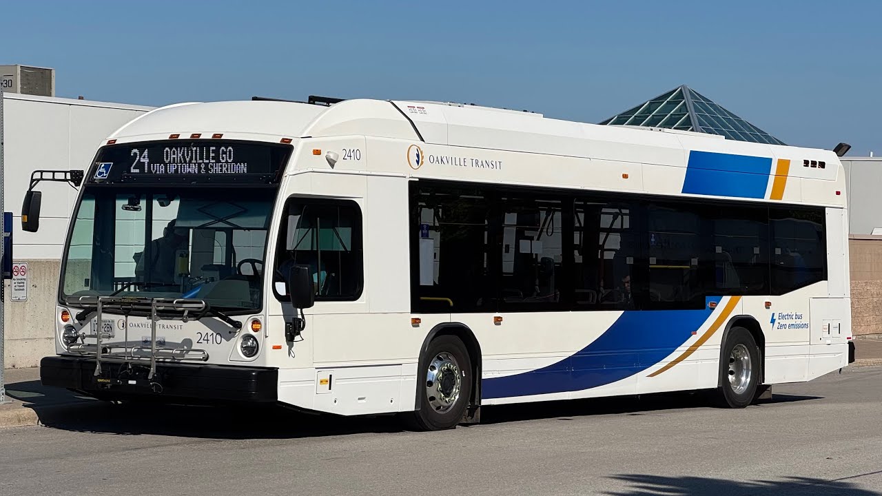 [NEW BUS, 4K] Oakville Transit - Route 24: South Common (Nova Bus LFSe+ 2410)