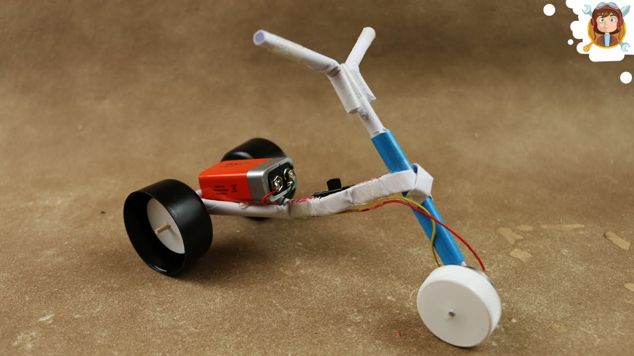 How to Make a Motorcycle - (Recycle - Toy)