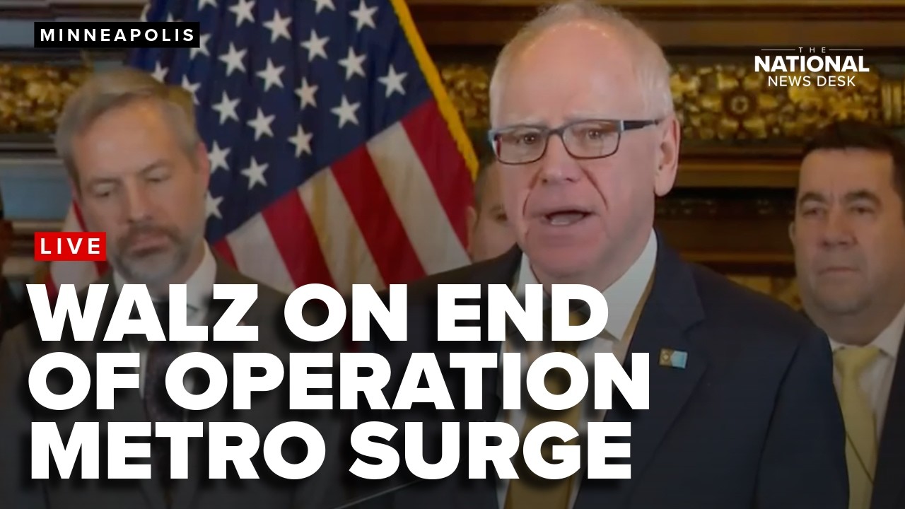 Minnesota Governor Tim Walz discusses the end of Operation Metro Surge in Minneapolis