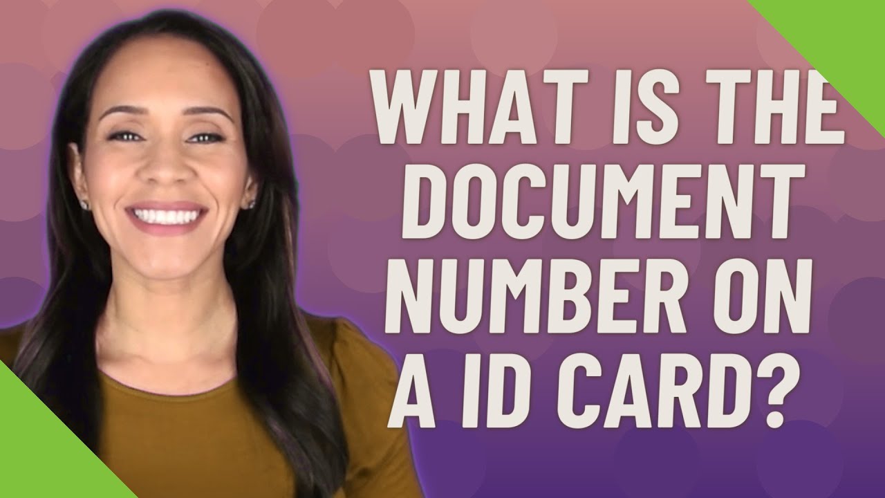 What is the document number on a ID card?