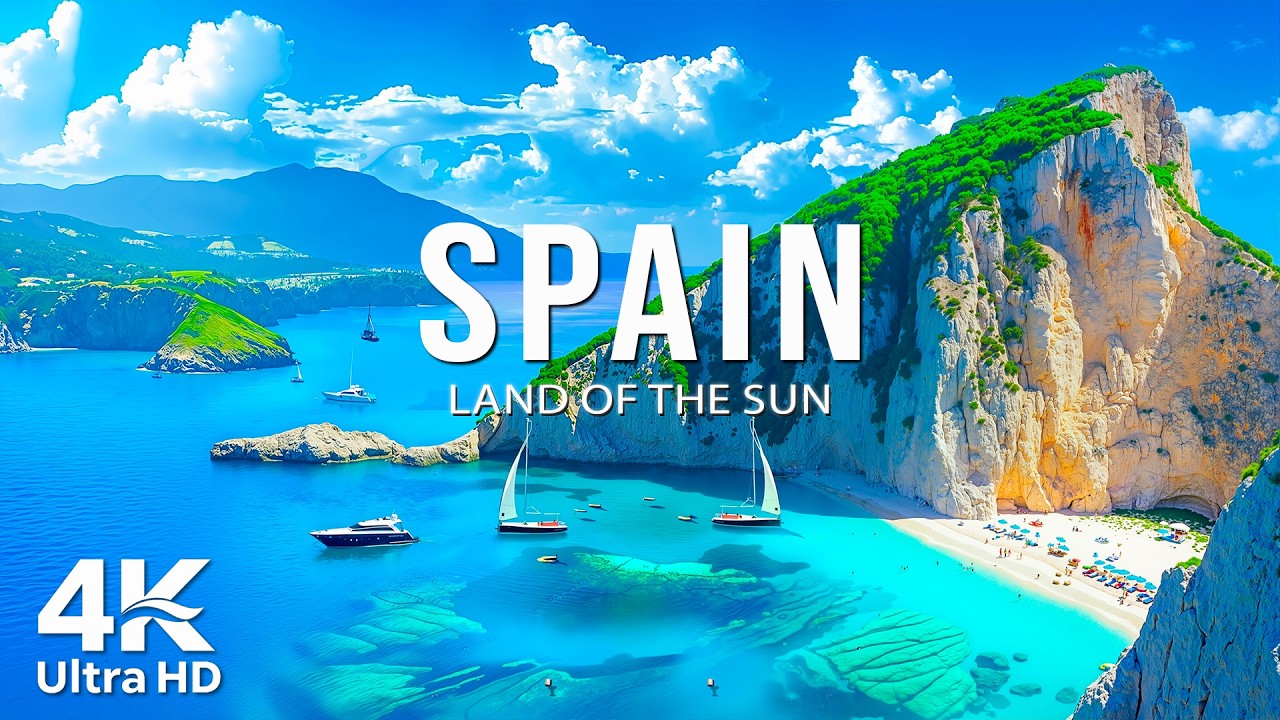 Spain 4K Drone Footage | Turquoise Mediterranean Waters, Dramatic Cliffs & Mediterranean Paradise