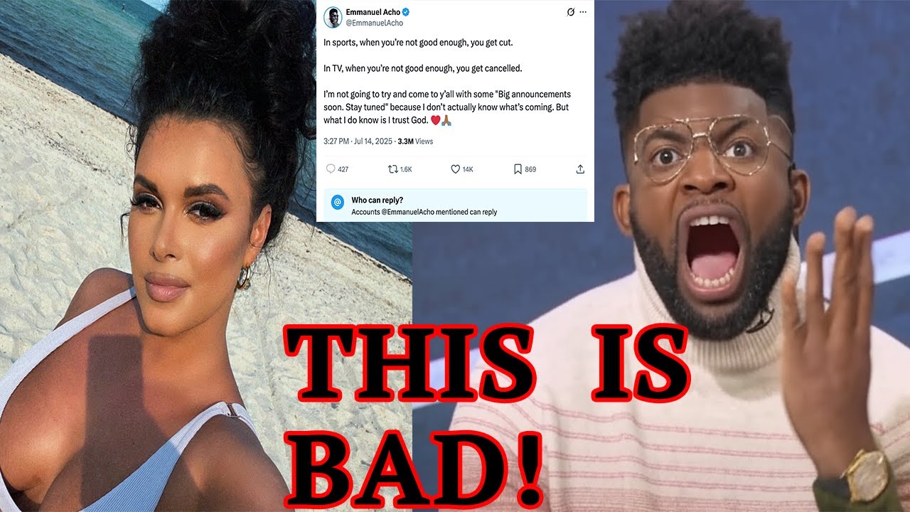 Emmanuel Acho PANICS! TURNS OFF COMMENTS after announcing FS1 FIRED him after Joy Taylor SCANDAL!