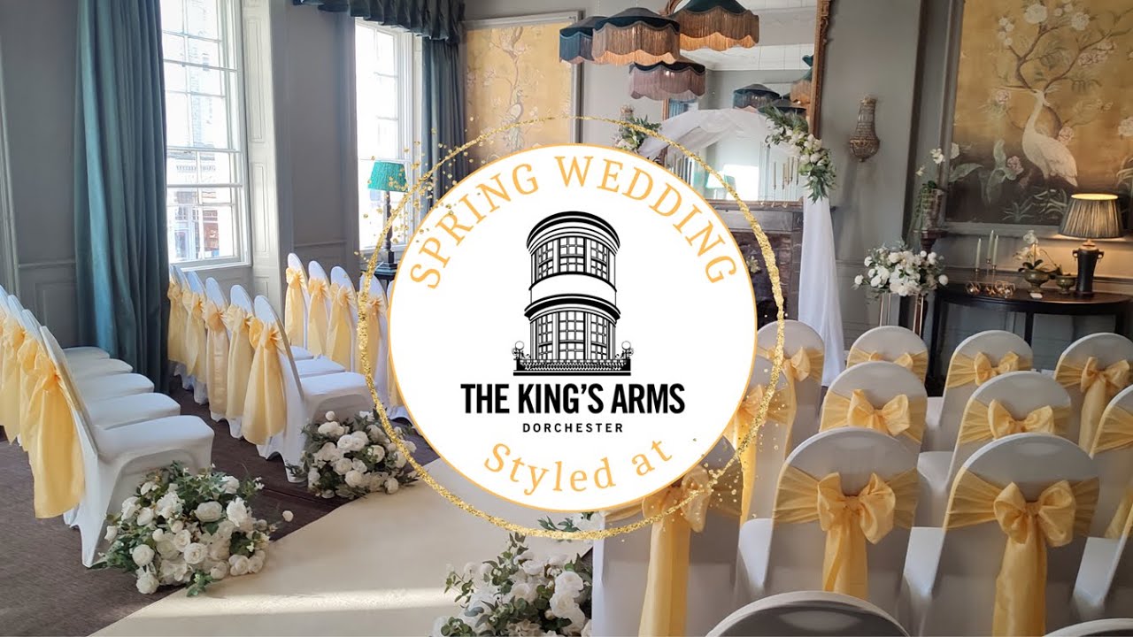 Beautiful Spring Wedding Styling at The Kings Arms, Dorchester