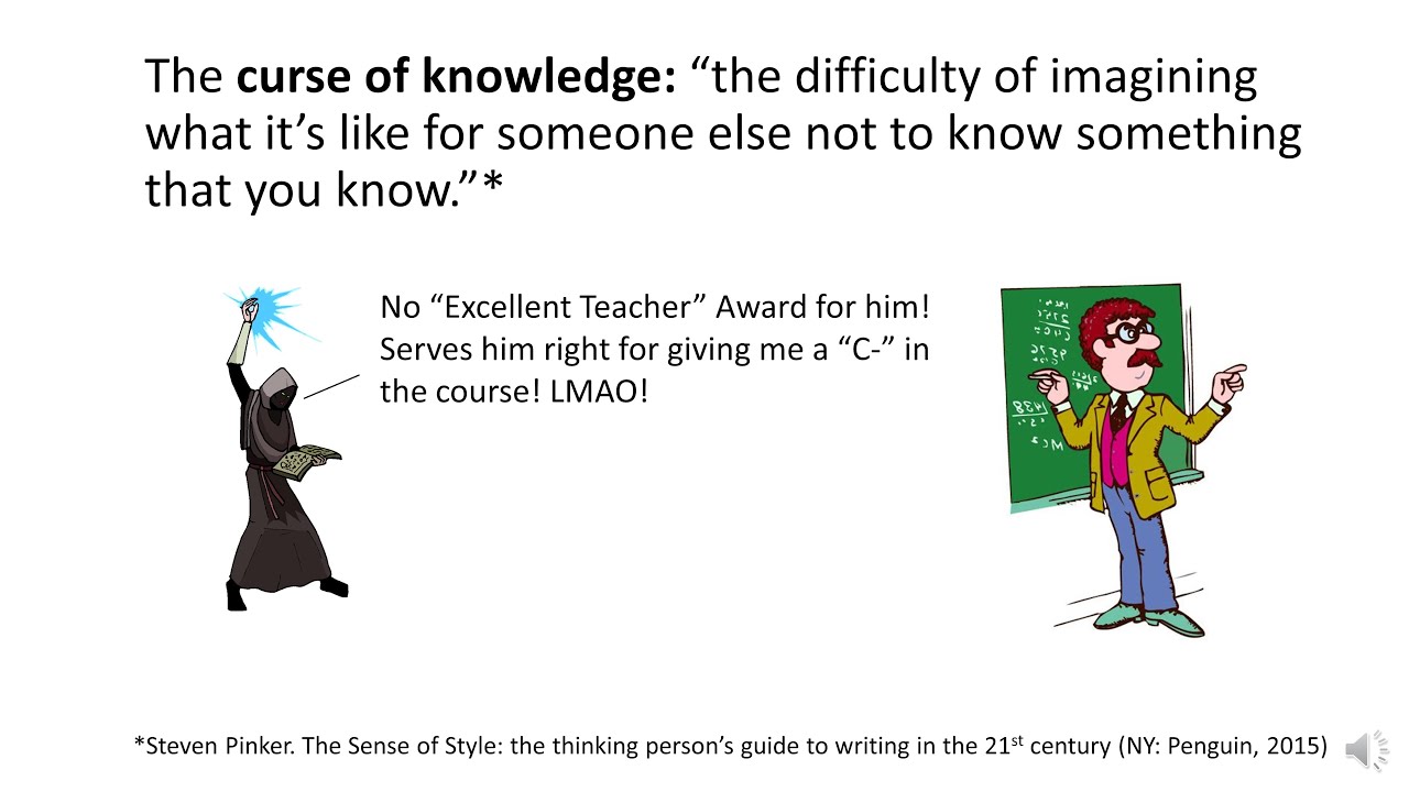 20. The Curse of Knowledge and How to Avoid It