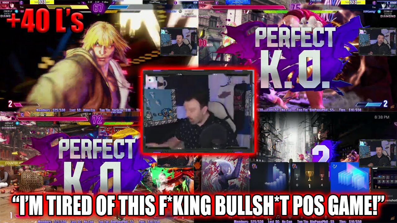 DSP Infuriated Has Mental Breakdown Feeling Impotent After Not Being Able to Beat High Rank Players