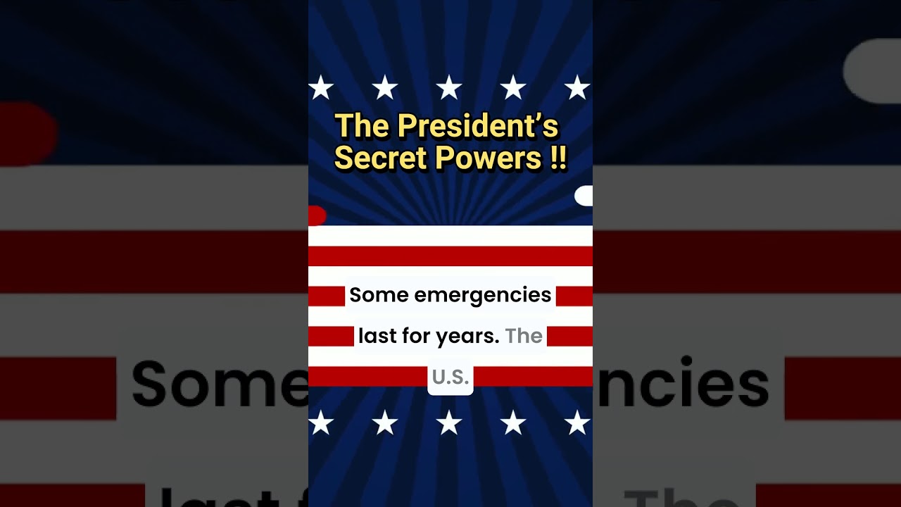 The President&rsquo;s Emergency Powers Explained. #us president powers #presidential emergency