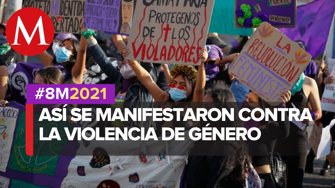 Pa&ntilde;uelos, cantos y consignas: as&iacute; marcharon mujeres en CdMx por el 8M