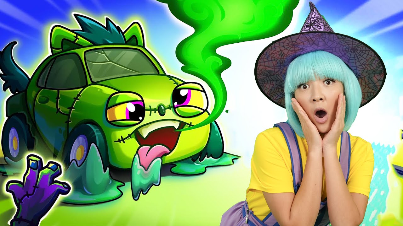 The Boo Boo Zombie Car | Halloween Song  | Tigi Boo Kids Songs