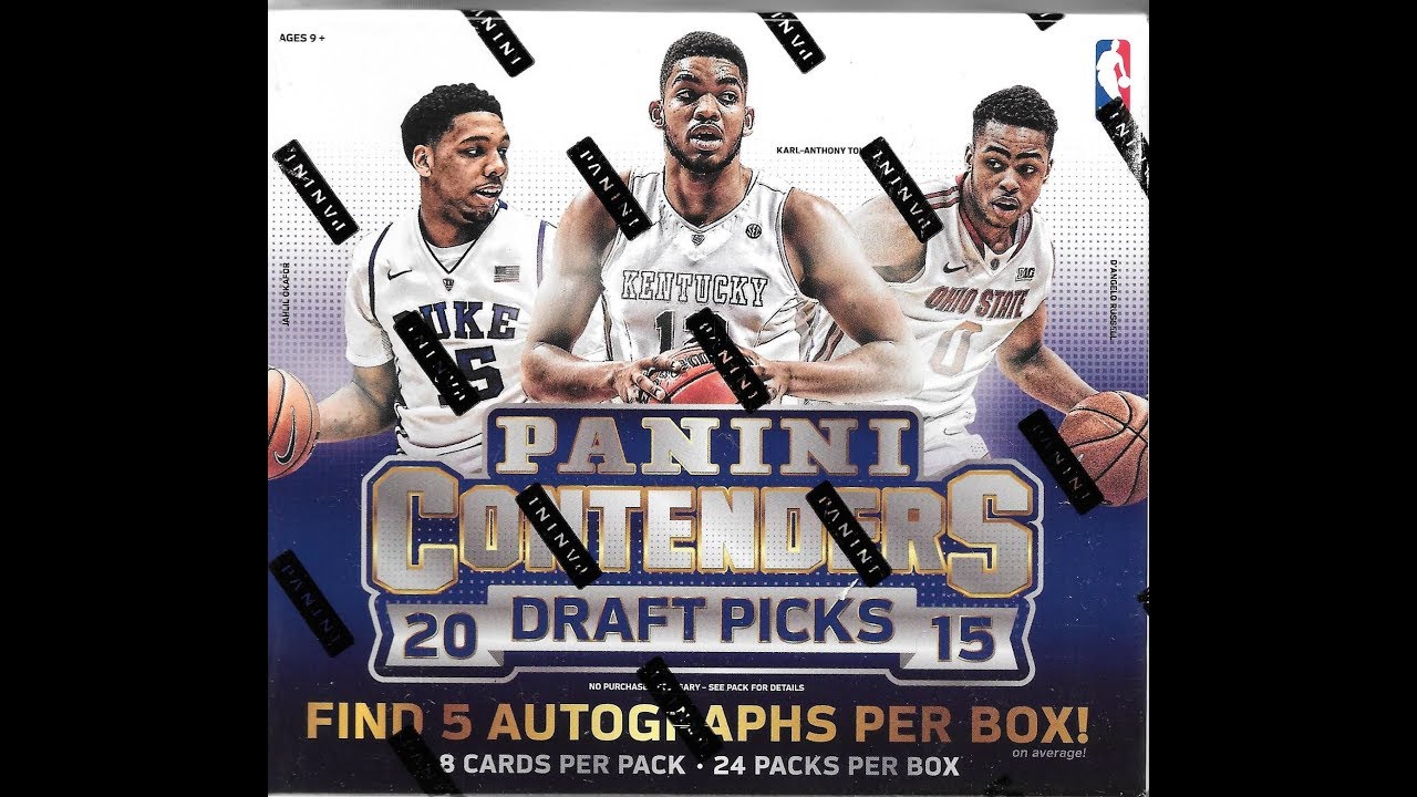 2015 Panini Contenders Draft Picks Basketball Hobby Box Break / Boom