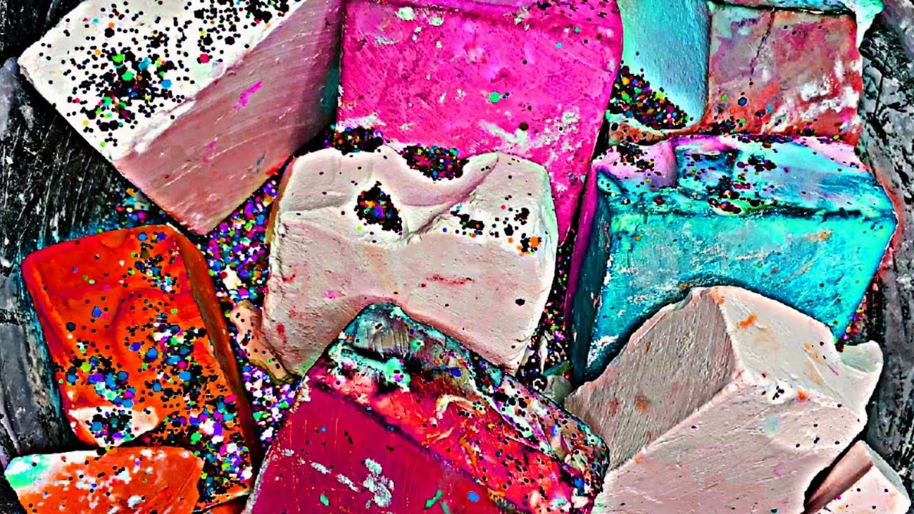 EXTREME COLOR SERIES p6 | bsn soft gym chalk dyed blocks | asmr sleep aid oddly satisfying