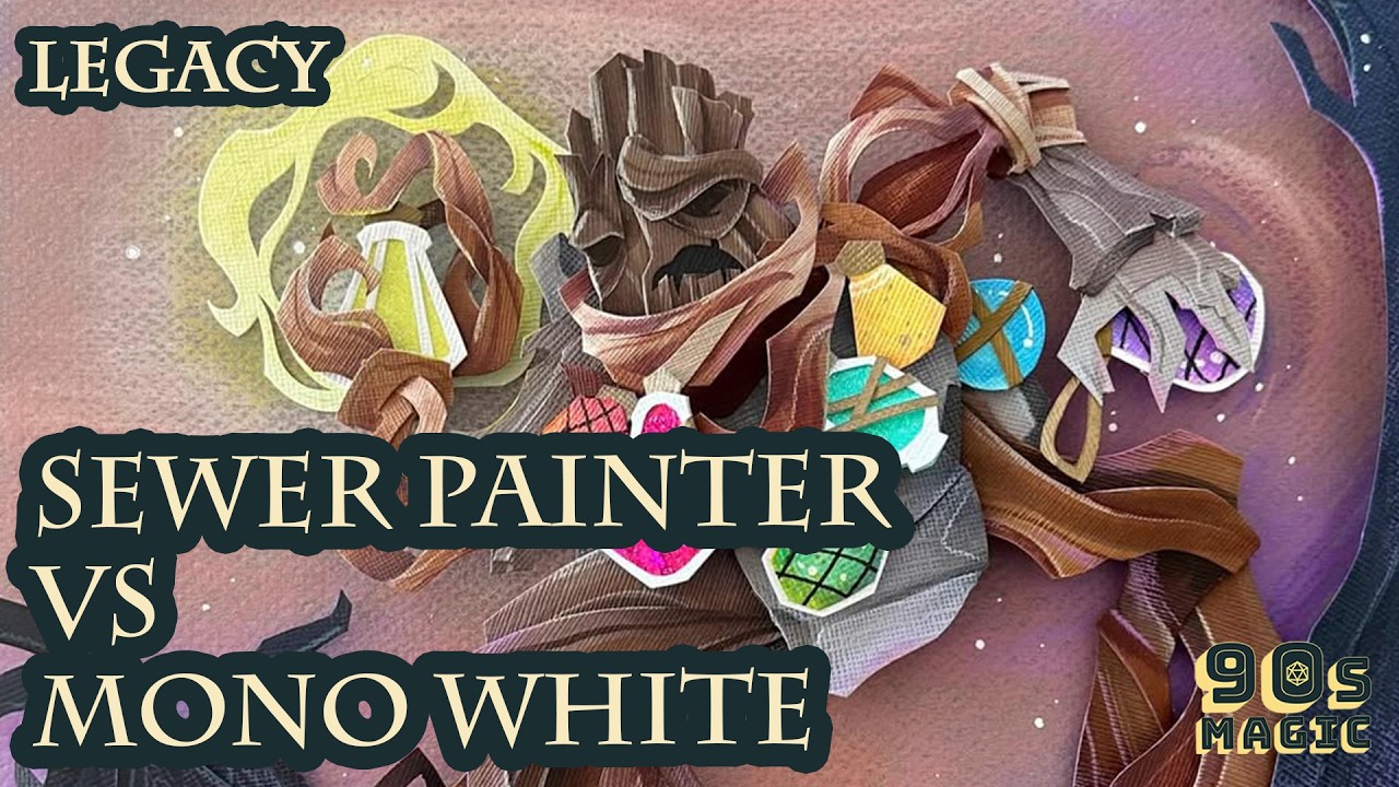 Cam Painter с функцией наблюдения за канализацией против Mono White Energy [MTG Legacy]