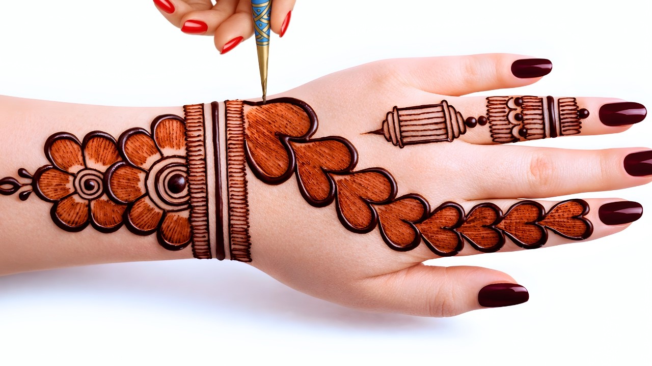 Eid full hand simple mehndi design 2026 |mehandi ka design | mehndi design | मेहंदी डिजाइन| #mehandi