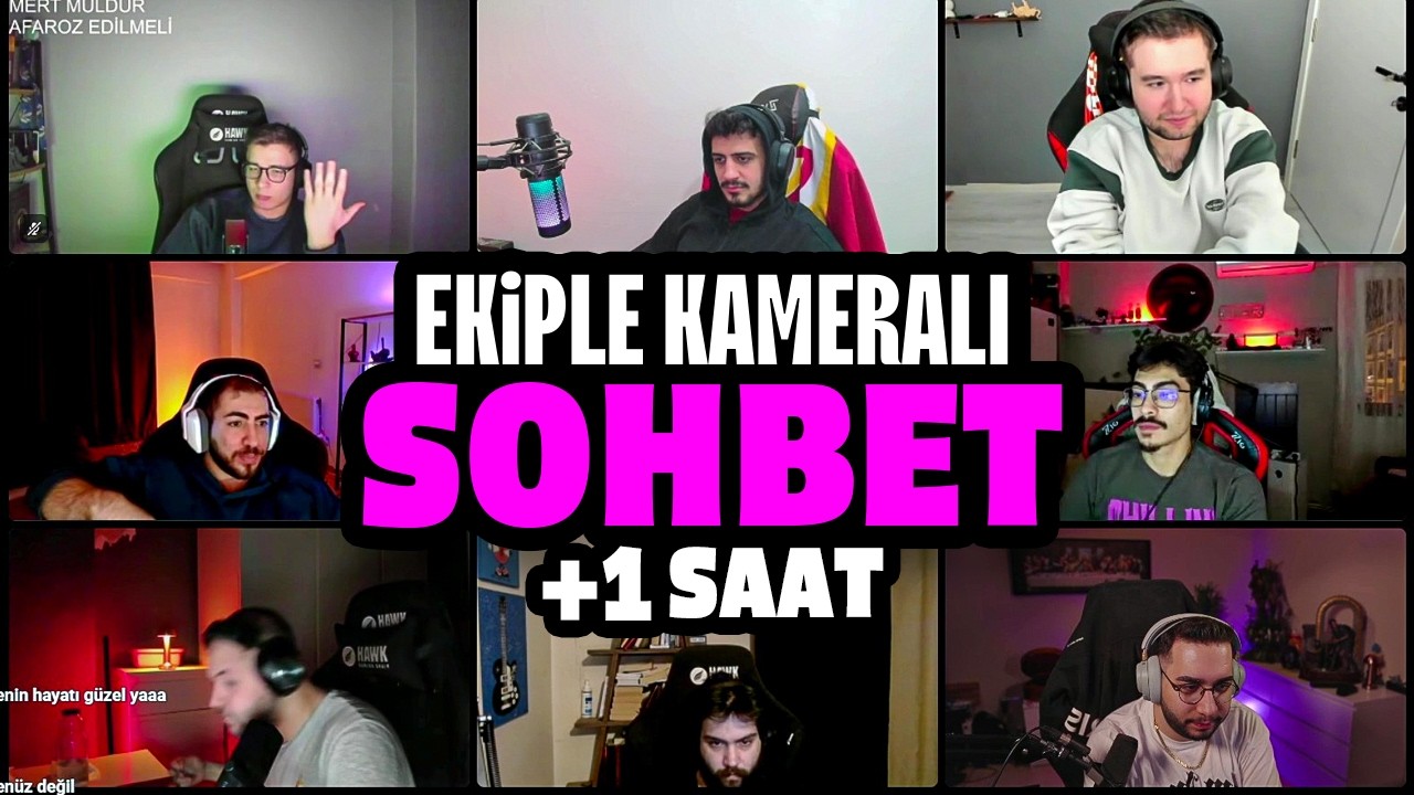 ERAY EKİPLE KAMERALI SOHBET EDİYOR (CHATLE - EKİPLE SOHBET,BARAN - KF KAVGA,ERAY RAGE ATIYOR)