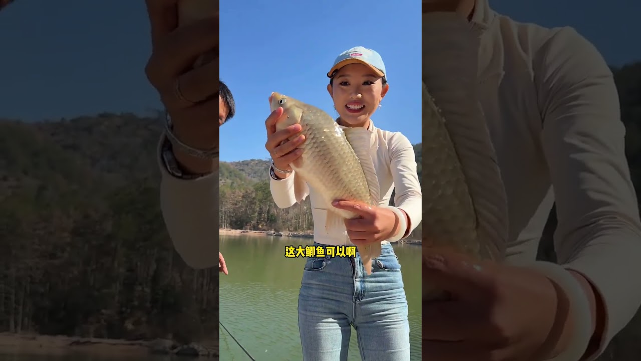 How can a 2-jin large board crucian carp consume the giant hook#It turns out that fishing