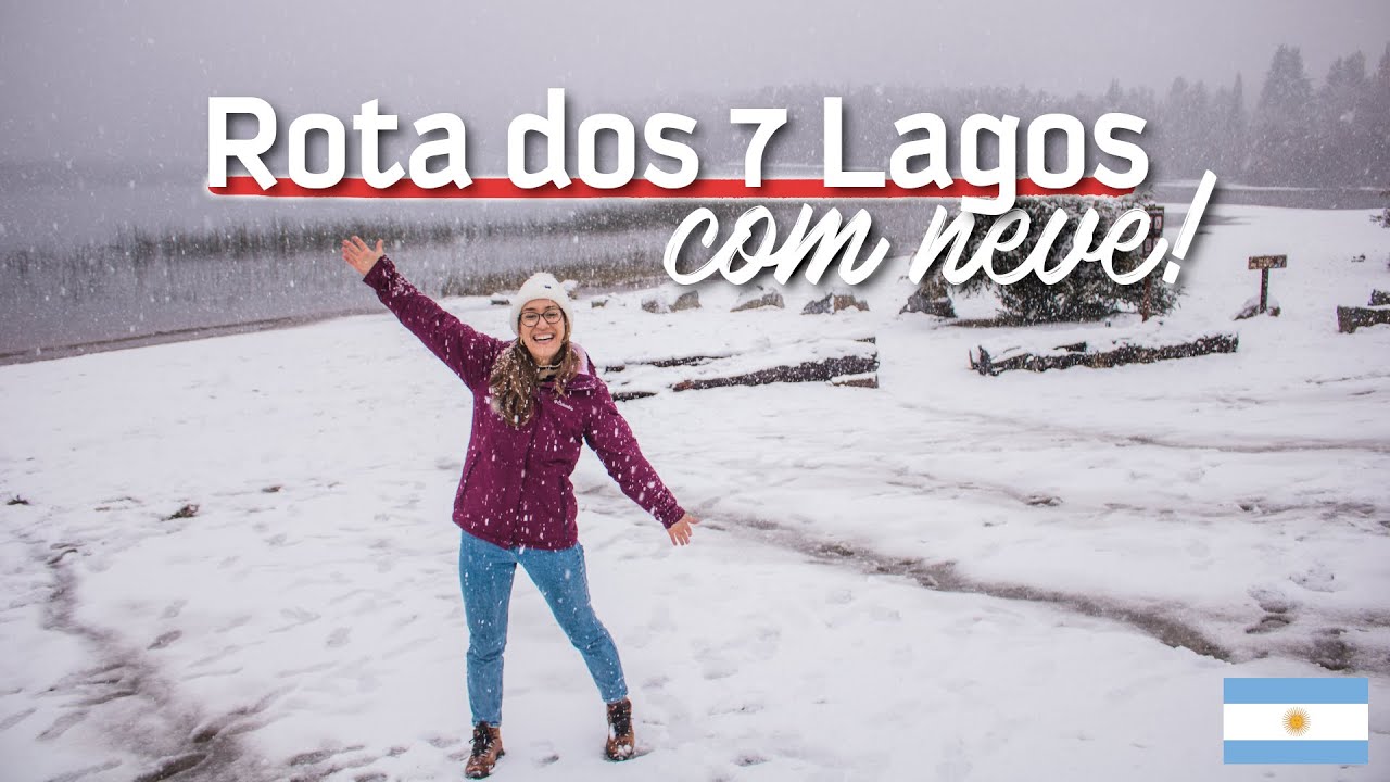 ROTA DOS 7 LAGOS | pegamos muita NEVE em ABRIL na estrada mais bonita da ARGENTINA!