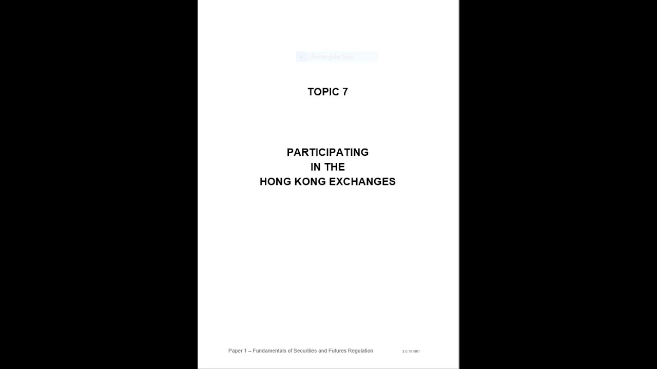 Экзаменационный бланк HKSI, часть 1, тема 7, часть 1.