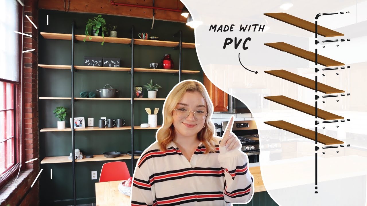 How I Made Industrial Shelving For A Fraction Of The Price! (Full Tutorial Using PVC)