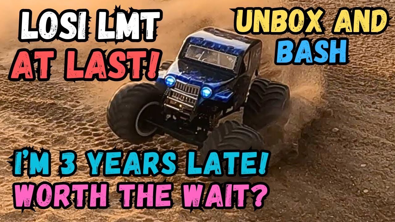 I Got a Losi LMT at Last! Unboxing and bash session. Was it worth the wait? 1/10 Monster Truck