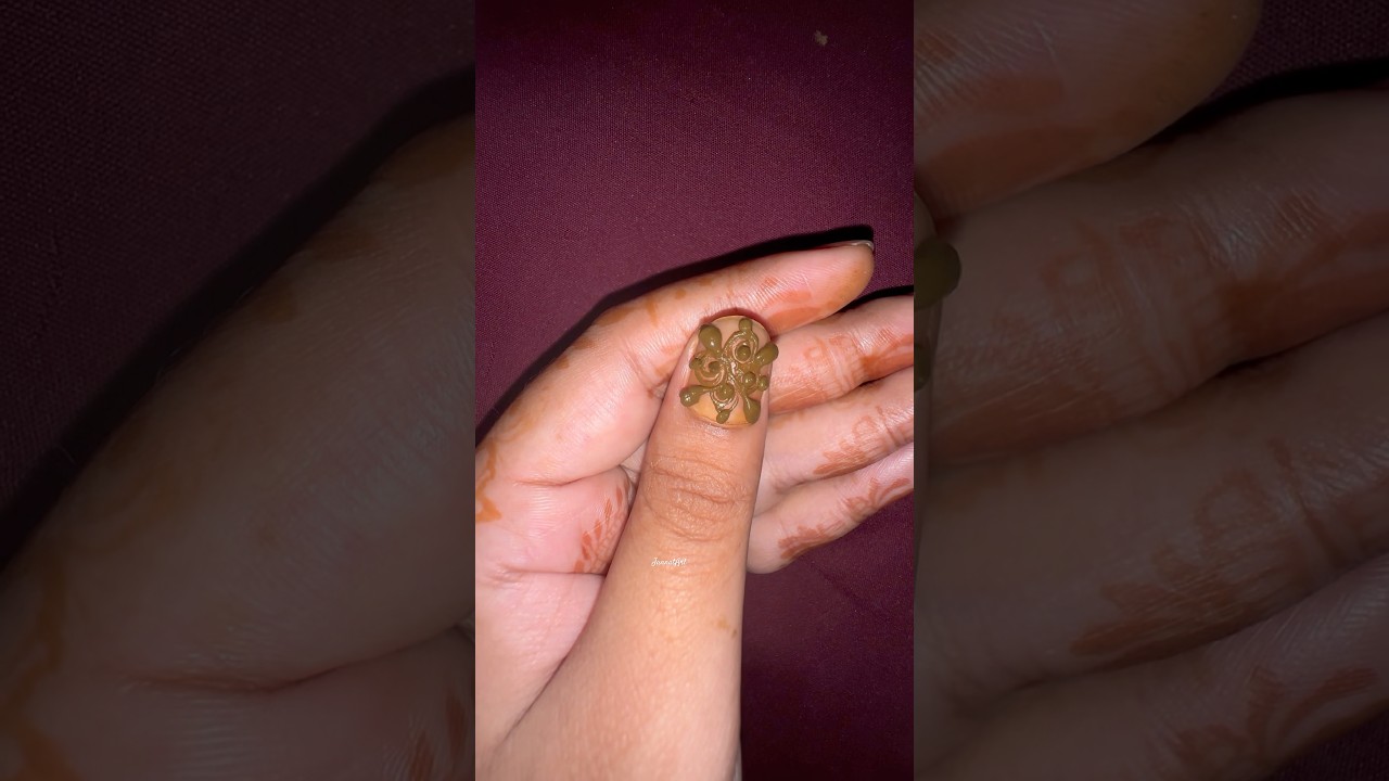 Mehndi Nail henna trick || #nailart  #nail #naildesign #nails #nailart2025