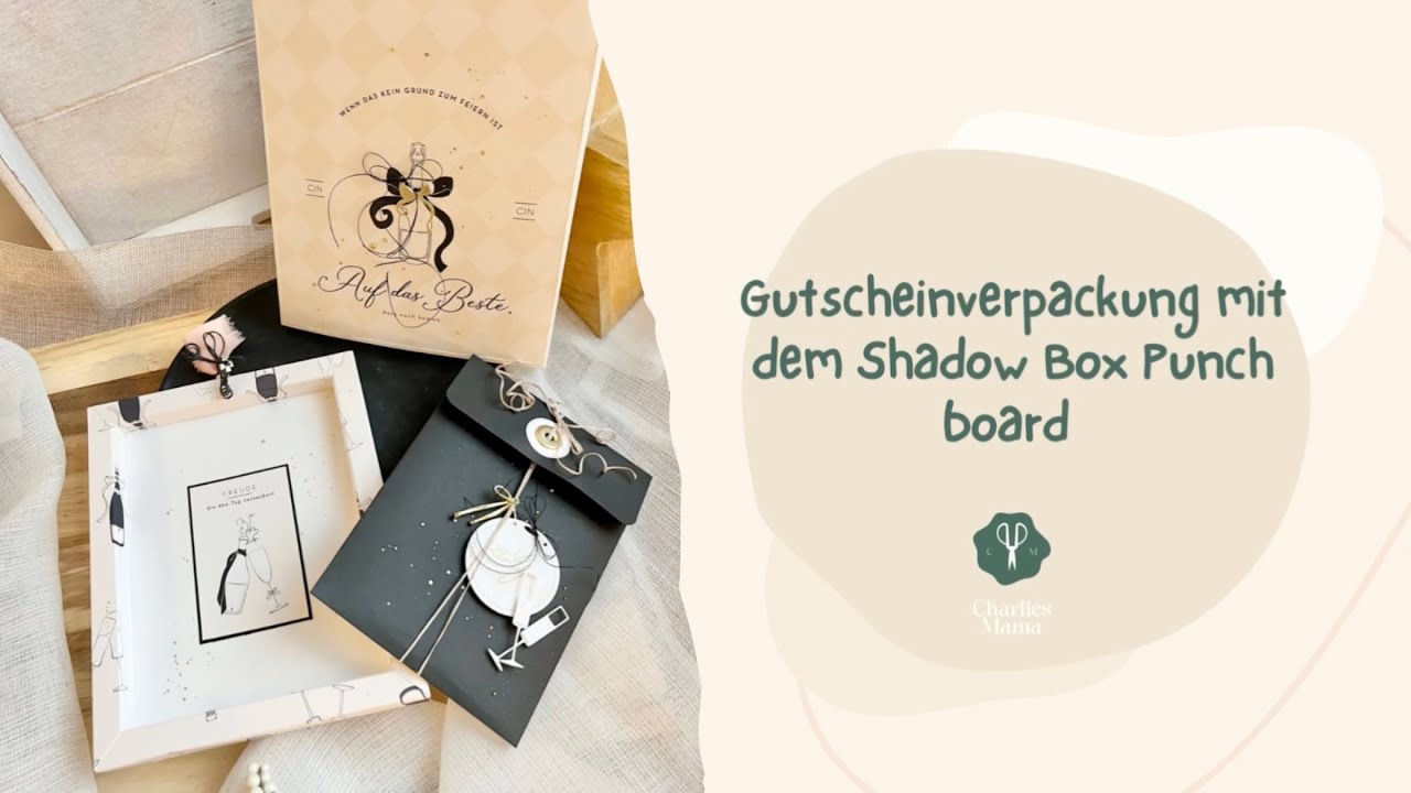 Gutschein Rahmenbox mit Shadow Box Punch Board von WeRMaker