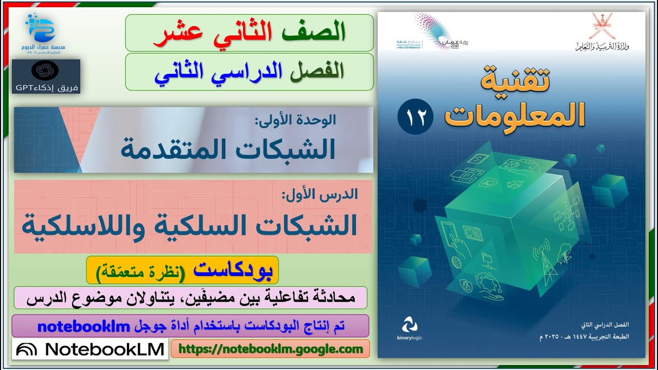 بودكاست الدرس الأول الشبكات السلكية واللاسلكية