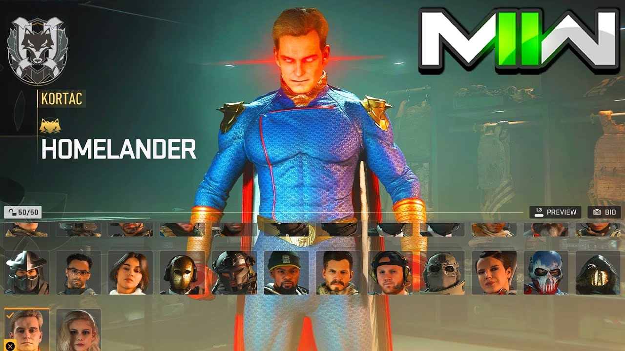 MW3 - Homelander Operator ➡️ (Voice Lines, Finisher)