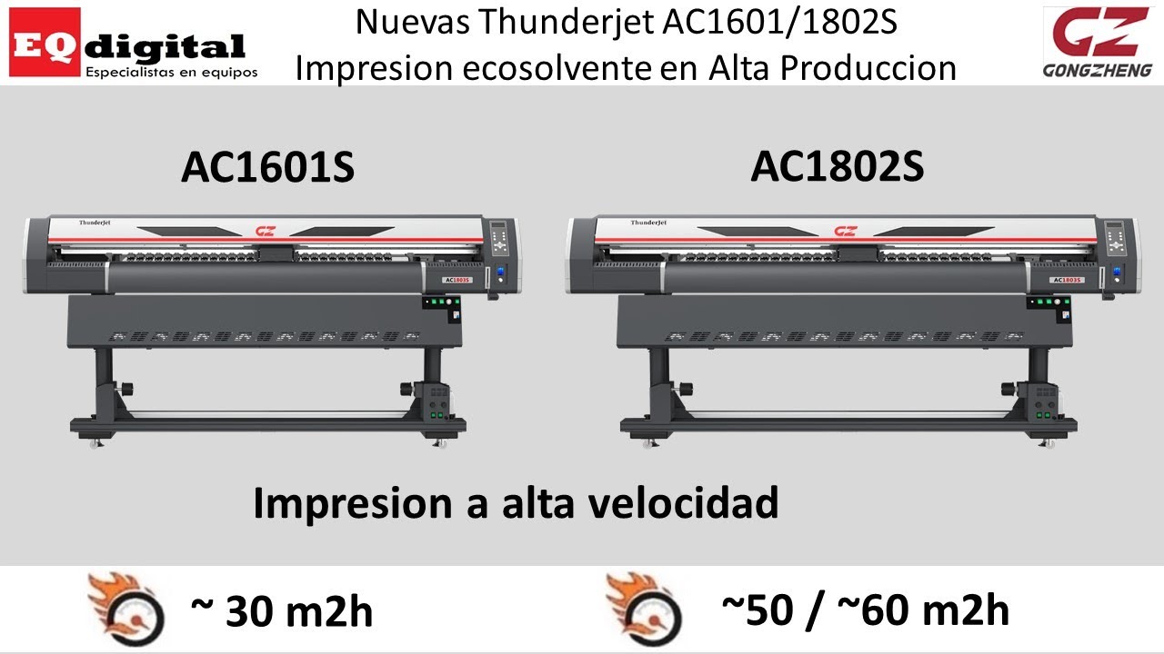 ThunderJet AC1601S/AC1802S Impresion en alta velocidad