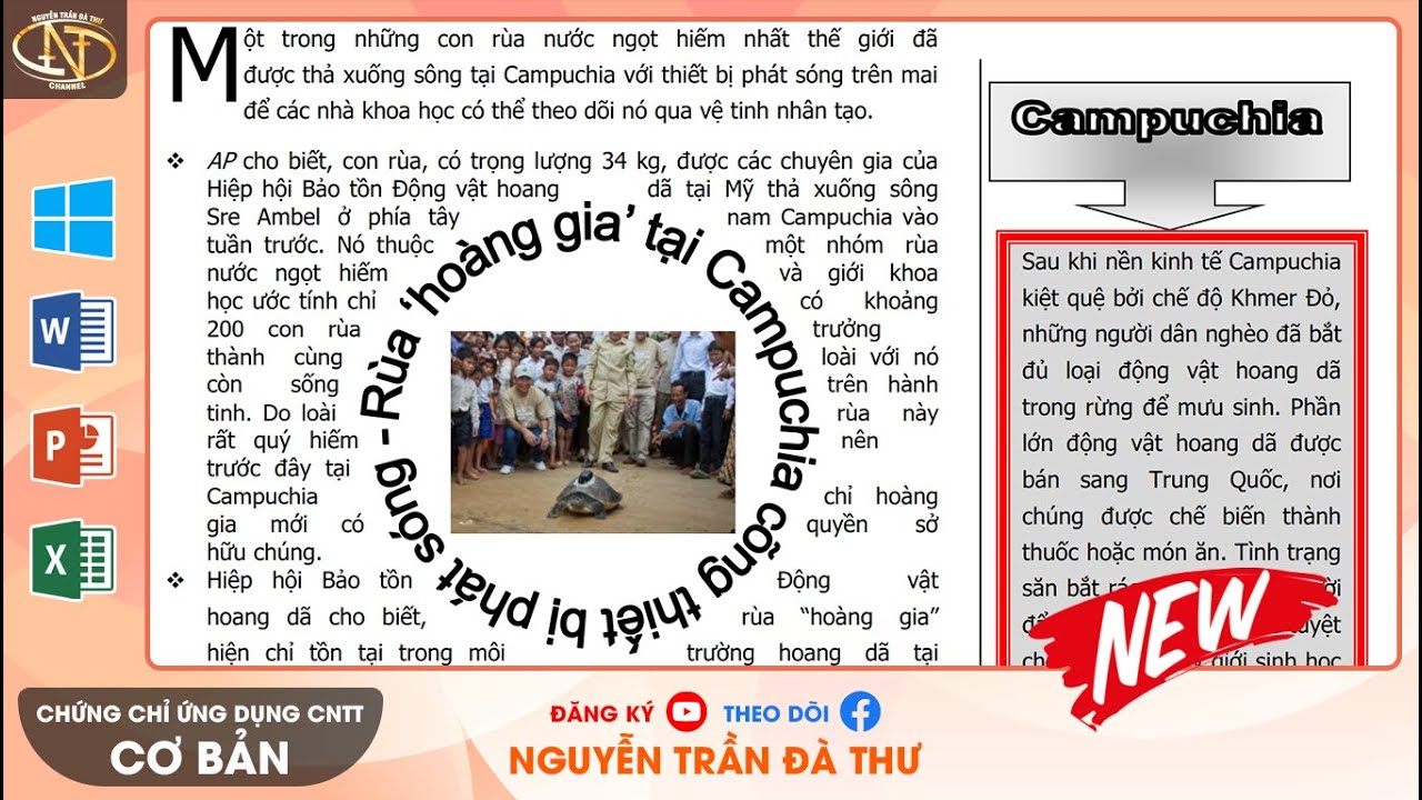 Cơ bản 06.05.2022 Đề 4 FULL | 100 phút giải chi tiết đề khó cho bạn mới | CC Ứng dụng CNTT