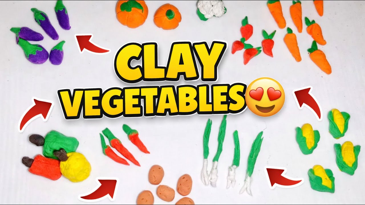 Real looking clay vegetables 😲