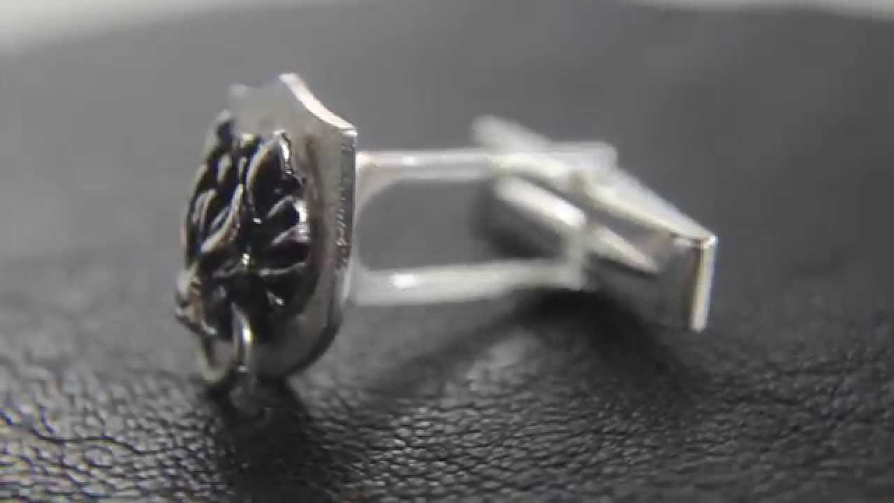 Wolf Cufflinks Sterling Silver .925