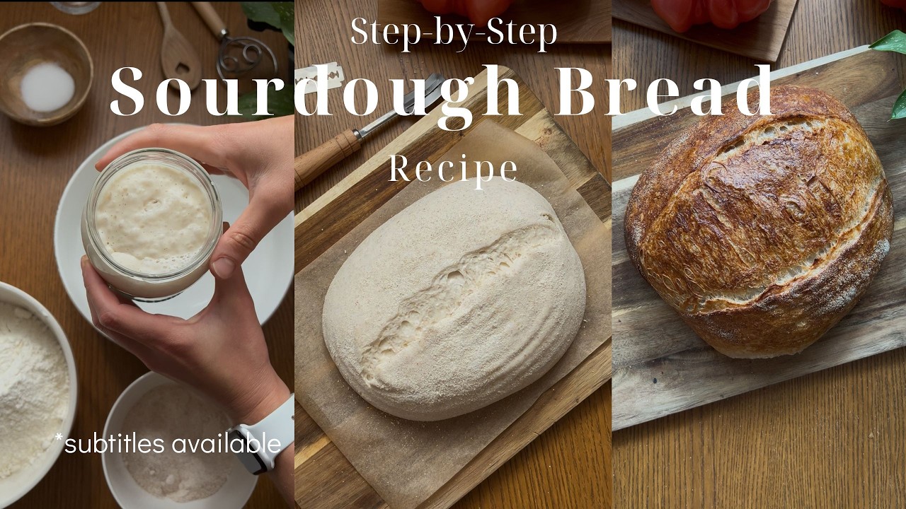 SOURDOUGH BREAD | 50% Sourdough Starter = Same-day Bread